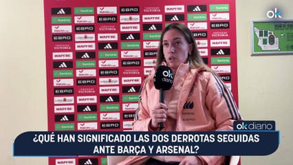 Eva Navarro: "Perder contra Barcelona y Arsenal fue duro pero podemos ganar un título esta temporada"