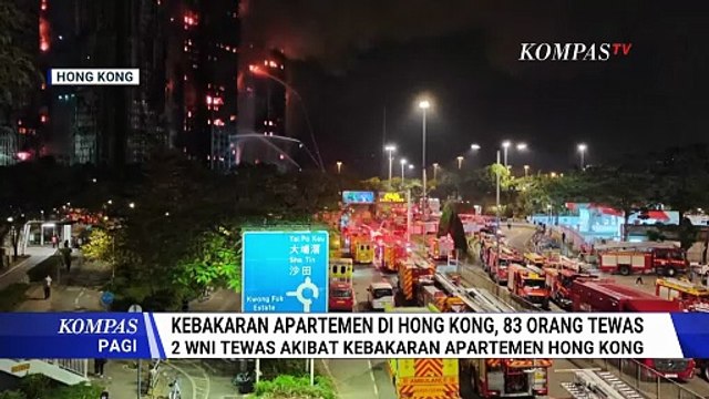 Pantauan Udara Kebakaran Apartemen di Hongkong: 83 Orang Tewas, 2 WNI | KOMPAS PAGI