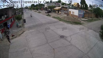 Motociclistas menores de edad lesionados en un siniestro vial