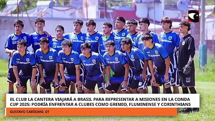 El club La Cantera viajará a Brasil para representar a Misiones en la Conda Cup 2025 podría enfrentar a clubes como Gremio, Fluminense y Corinthians