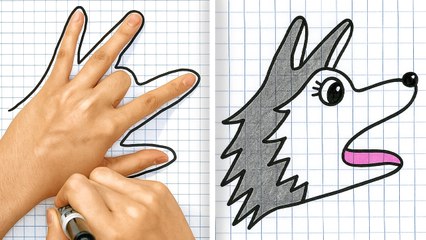 Creative Drawings from Unexpected Hand Positions ✍️