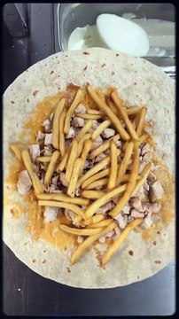 French Tacos Viande Escalope Sauce Algérienne & Biggy & Gruyère #BR3 #food #foodlover #halal #FrenchTacos