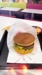 Double patty hamburger #DoubleBurger #BurgerTime #BeefPatties #BigBite #FoodieDelight