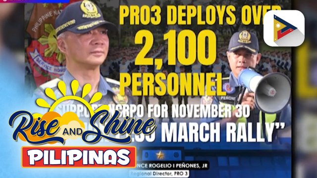 PRO Central Luzon, magpapadala ng higit na 2,000 pulis sa NCR para sa Nov. 30 rally