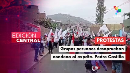 Protestan frente al penal Barbadillo contra condena de 11 años a Castillo