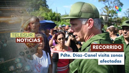 Pdte. Díaz-Canel recorre zona oriental de Cuba tras huracán Melissa