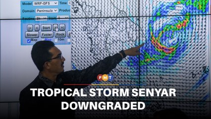 MetMalaysia downgrades Tropical Storm Senyar