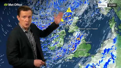 Met Office Friday Morning Weather Forecast 28/11/2025