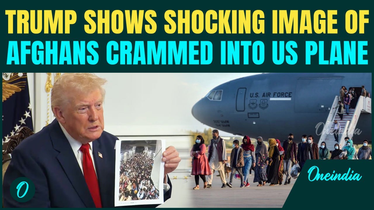 Trump Holds Up Photo of Afghan Migrants ‘Stacked on Top of Each Other,’ Blames Biden for DC Shooting