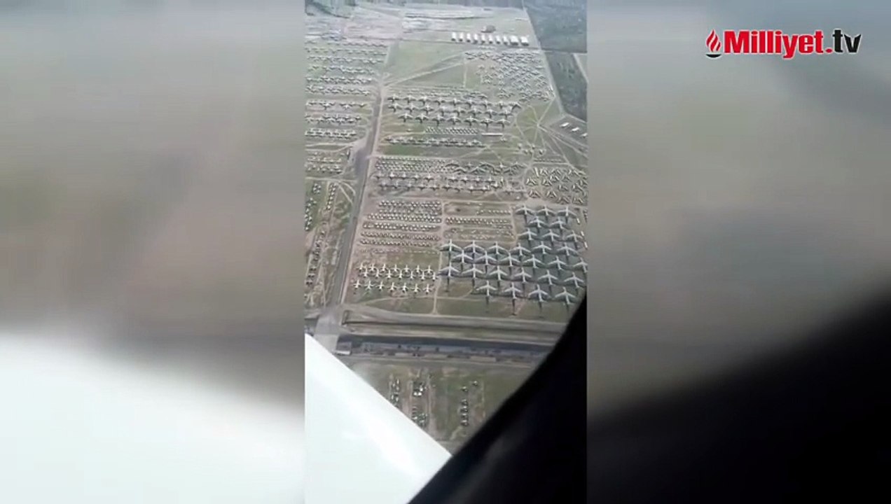 Dünyayı şaşırtan görüntü! Çölün ortasındaki 35 milyar dolarlık sır: 4.500 uçak neden burada?