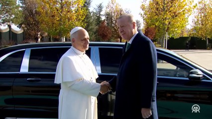Cumhurbaşkanı Erdoğan, Vatikan Devlet Başkanı Papa 14. Leo'yu resmi törenle karşıladı
