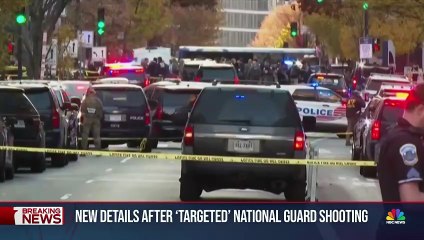 Les images de l'attaque de Washington près de la Maison Blanche où deux membres de la Garde Nationale ont été visés