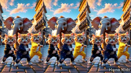 😻 Dancing Kittens in Sync! ✨ Funny Cats Video 💃🐱💫 dua mata saya - kucing joget lucu