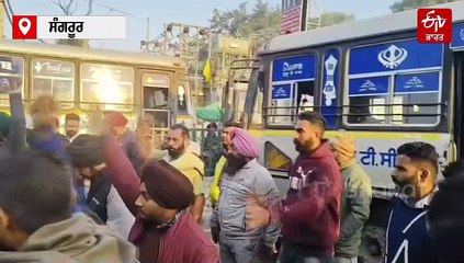 ਪਨਬੱਸ ਅਤੇ ਪੀਆਰਟੀਸੀ ਦਾ ਚੱਕਾ ਜਾਮ, ਪੈਟਰੋਲ ਦੀਆਂ ਬੋਤਲਾਂ ਲੈ ਕੇ ਬੱਸਾਂ 'ਤੇ ਚੜ੍ਹੇ ਮੁਲਾਜ਼ਮ, ਪੁਲਿਸ ਨੇ ਡੱਕੇ