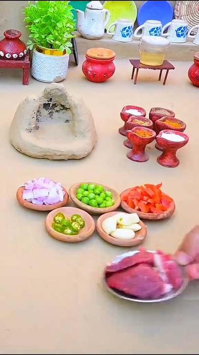 mini Beef Matar Aloo recipe in mud house #trending #fyp #foryou #cooking #recipe