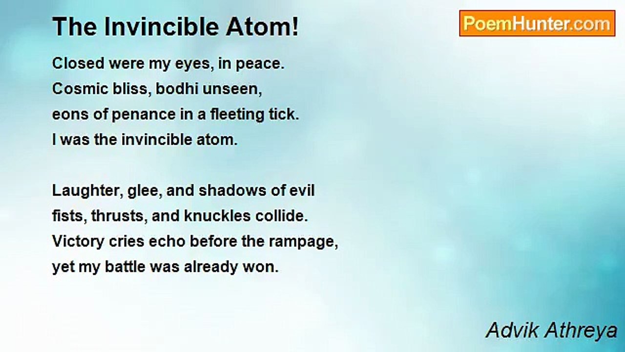 Advik Athreya - The Invincible Atom!