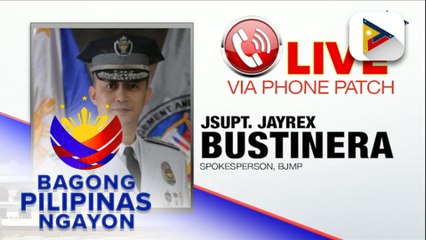 Panayam kay BJMP Spokesperson, Jsupt. Jayrex Bustinera ukol sa condition ng suspek sa flood control controversies at ang kanilang mga programa para sa mga Persons Deprived of Liberty (PDL)