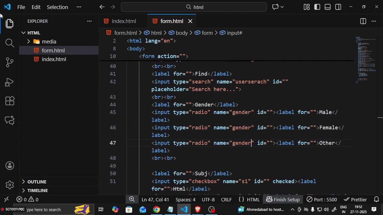 Day - 7 | 🌐 HTML Form Methods & Semantic Tags Explained