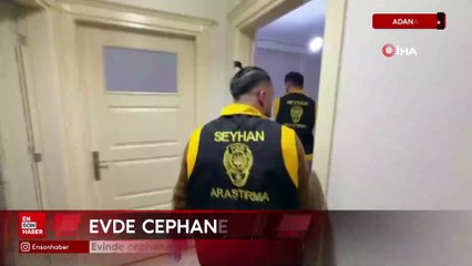 Adana'da evinde cephanelik bulunan kişi "Hasmımız çok" savunması yaptı