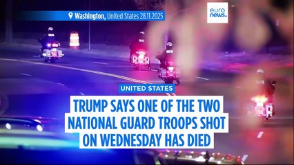 Trump says one of the two US National Guard troops shot on Wednesday has died in hospital