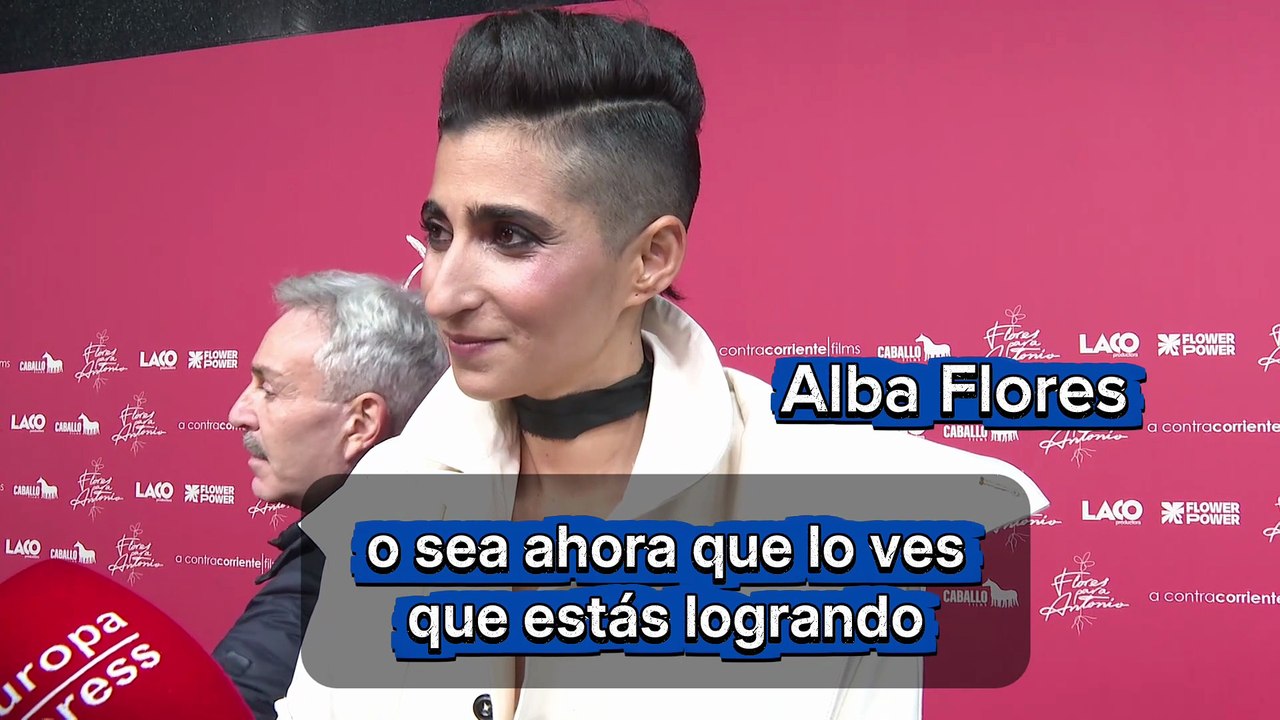 Alba Flores desvela cómo fue el inicio del documental 'Flores para Antonio'