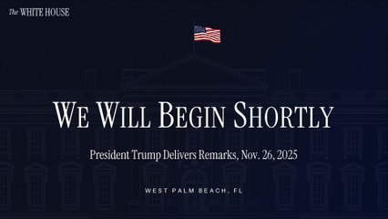 USA - President Trump Delivers Remarks (28.11.25)