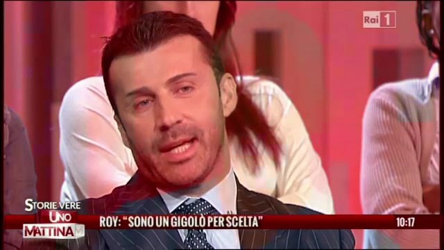 Roy Gigolo ospite a Uno mattina su Rai 1