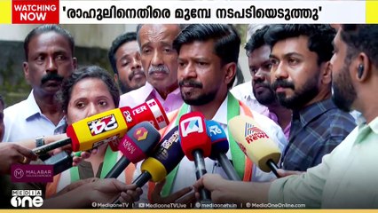 രാഹുലിനെതിരെ ഔദ്യോഗിക പരാതികൾ വരും മുമ്പേ കോൺഗ്രസ് നടപടിയെടുത്തതാണെന്ന് യുത്ത് കോൺഗ്രസ് സംസ്ഥാന അധ്യക്ഷൻ ഒജെ ജനീഷ്