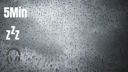 Pluie Relaxante 5 Minutes | Bruit Blanc de Pluie Léger et Apaisant | Détente Rapide