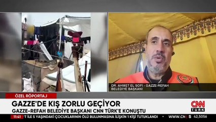 Gazze-Refah Belediye Başkanı CNN TÜRK'e konuştu: "Günlük ihtiyacın sadece yüzde 35'i geliyor"