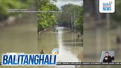 Ilang kalsada, nalubog sa baha dahil sa mga pag-ulang dulot ng shear line | Balitanghali