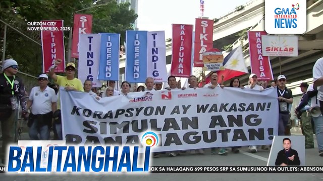 Mga grupo mula sa iba't ibang sektor, lumahok sa Trillion Peso March sa EDSA People Power Monument | Balitanghali