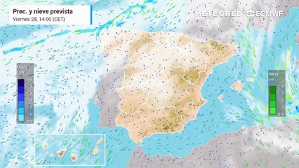 Entre mañana y el domingo un frente frío cruzará España