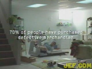 Guy on a treadmill gets destroyed! Kinda funny!