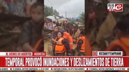 Impresionante temporal deja decenas de muertos y cientos de desaparecidos