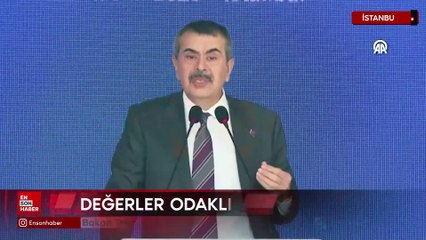 Bakan Tekin, Haşmet Topaloğlu Anadolu Lisesi’nin açılışında konuştu