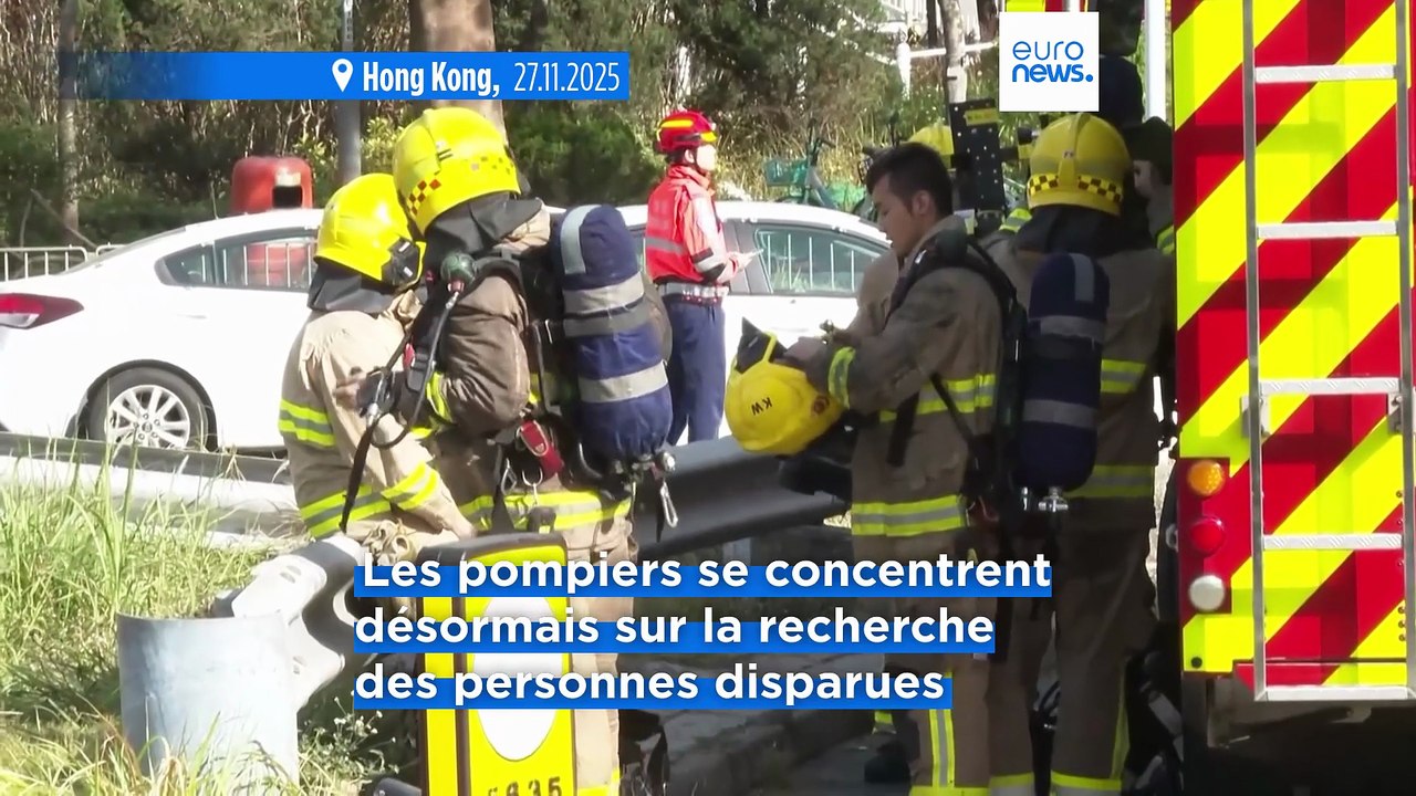 Le bilan grimpe à 128 morts à Hong Kong, les autorités continuent la recherche des centaines de disparus