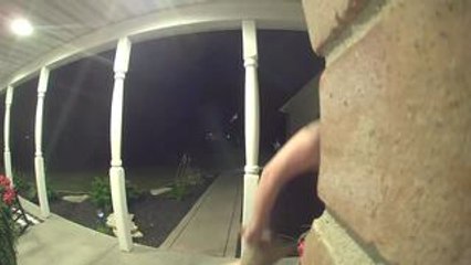 Man Trips and Falls While Stepping Out of His Front Door