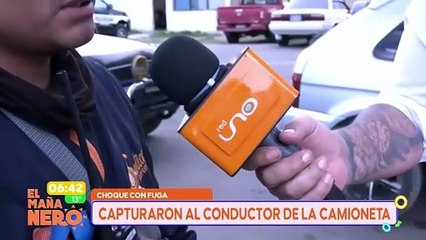 ¡Se escapaba! Conductor que atropelló a repartidora fue capturado por motociclistas