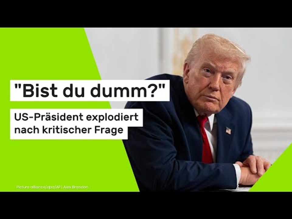 'Bist du dumm?' US-Präsident explodiert nach kritischer Frage
