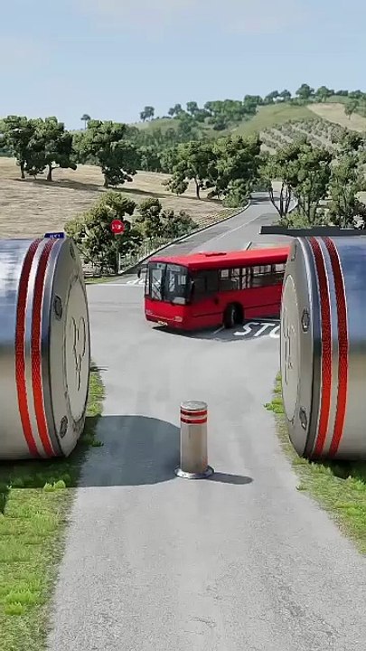 Realistic BeamNG Drive car crash physics. Watch in