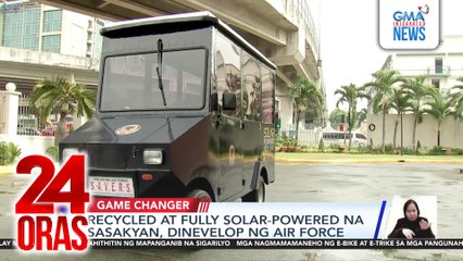 Recycled at fully solar-powered na sasakyan, dinevelop ng Air Force | 24 Oras