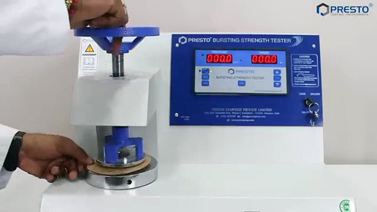Bursting Strength Tester | Presto Group