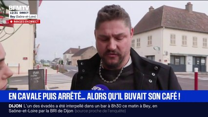 "Il me semblait l'avoir vu quelque part": un client du bar qui a bu un café avec l'un des détenus évadés témoigne