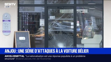 Anjou: deux jours après une série d'attaques à la voiture bélier, les dégâts sont toujours visibles