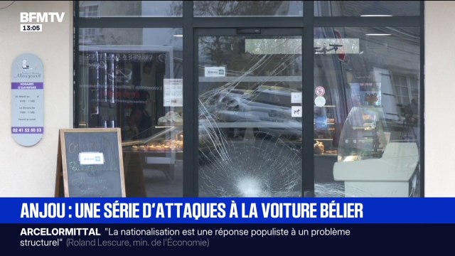 Anjou: deux jours après une série d'attaques à la voiture bélier, les dégâts sont toujours visibles