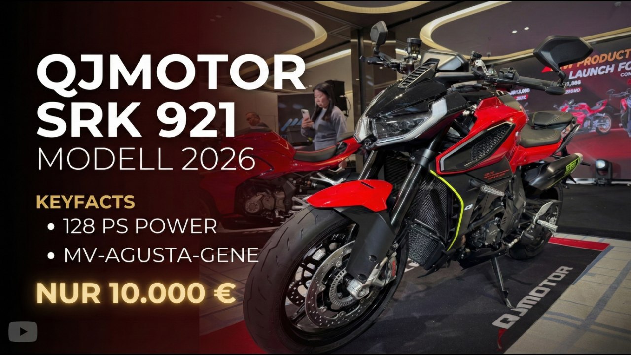 QJMotor SRK 921: Preis-Leistungs-Knaller 2026 mit MV-Agusta-Genen
