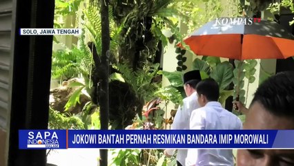 Buka Suara, Jokowi Bantah Pernah Resmikan Bandara IMIP di Morowali Saat Menjabat Presiden RI