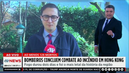 Bombeiros concluem combate ao incêndio em Hong Kong