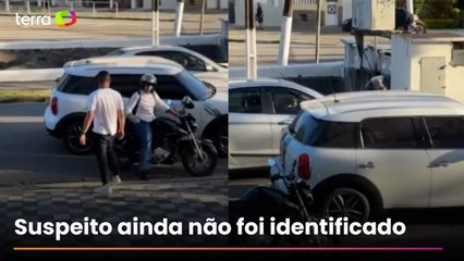 Motociclista é arrastada por cerca de 40 metros após discussão de trânsito em Santos
